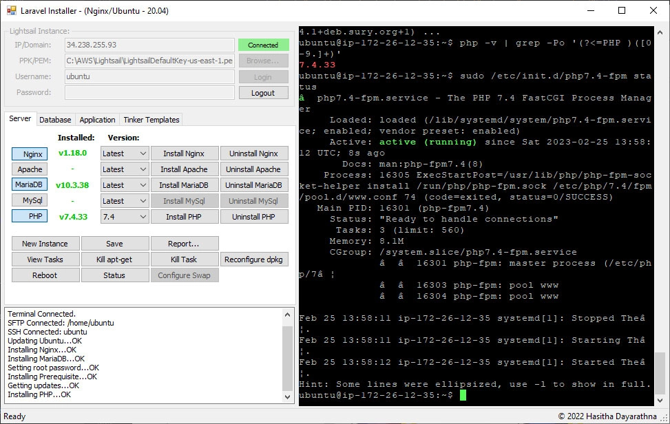 Laravel Lightsail Deployer