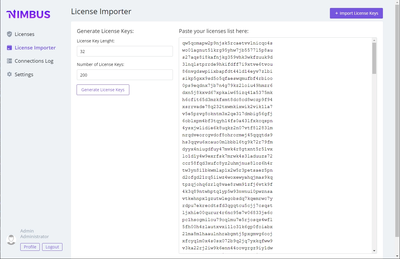 Mass mql4/mql5 Licensing Server - import licenses