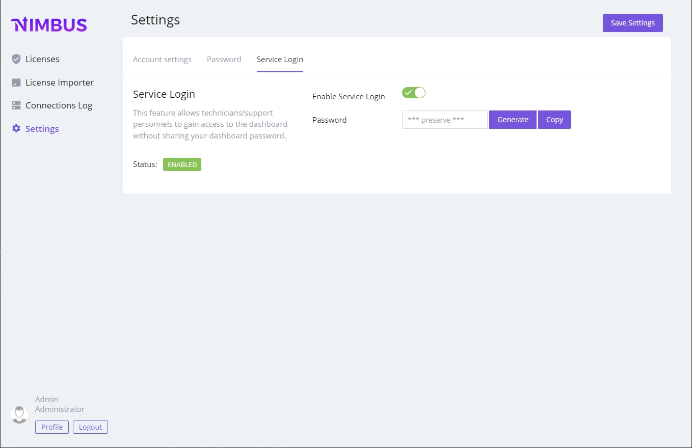 Mass mql4/mql5 Licensing Server - settings