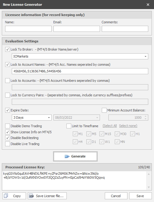 Offline Licensing Lock to Hardware - New Licnese